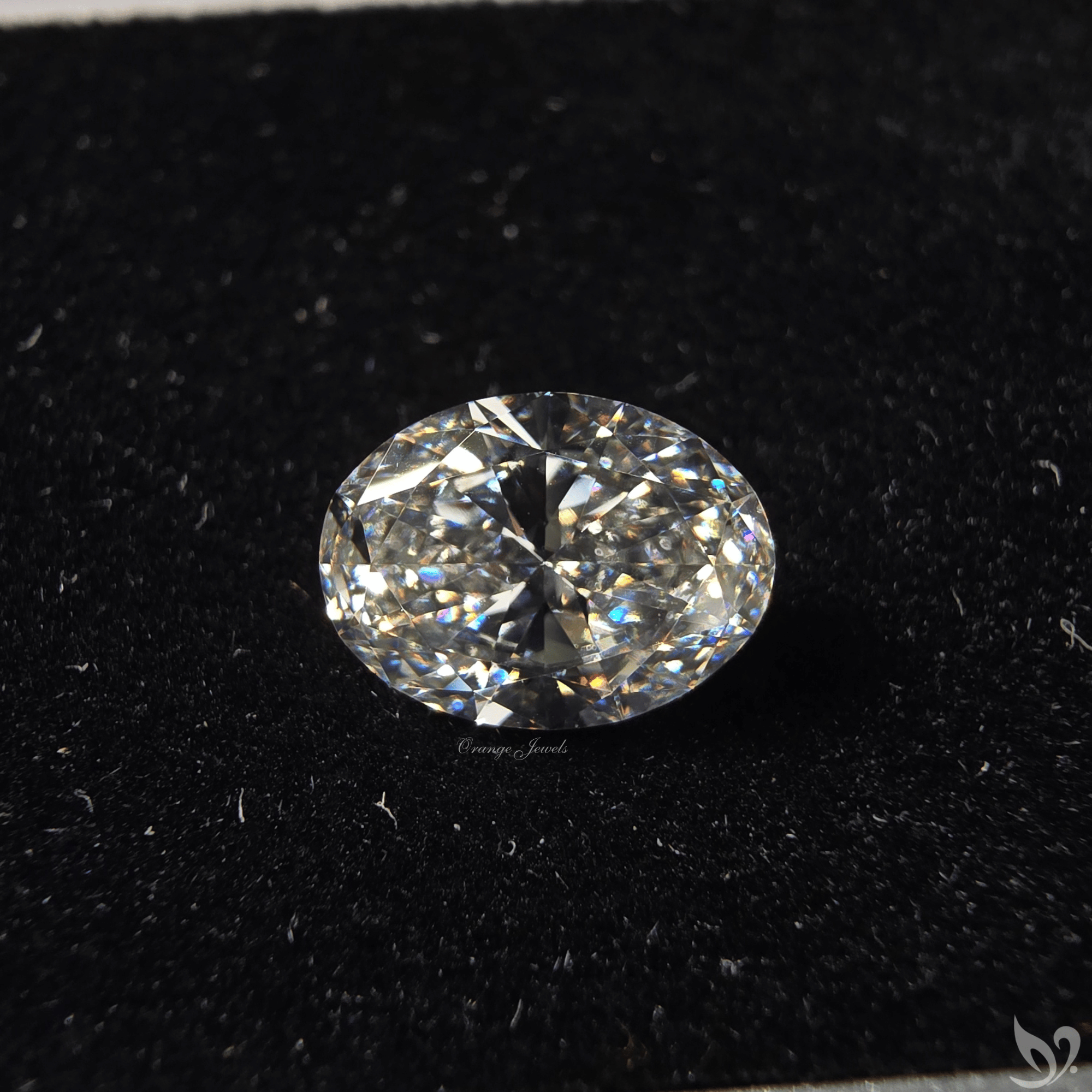 Diamante de laboratorio de corte ovalado
