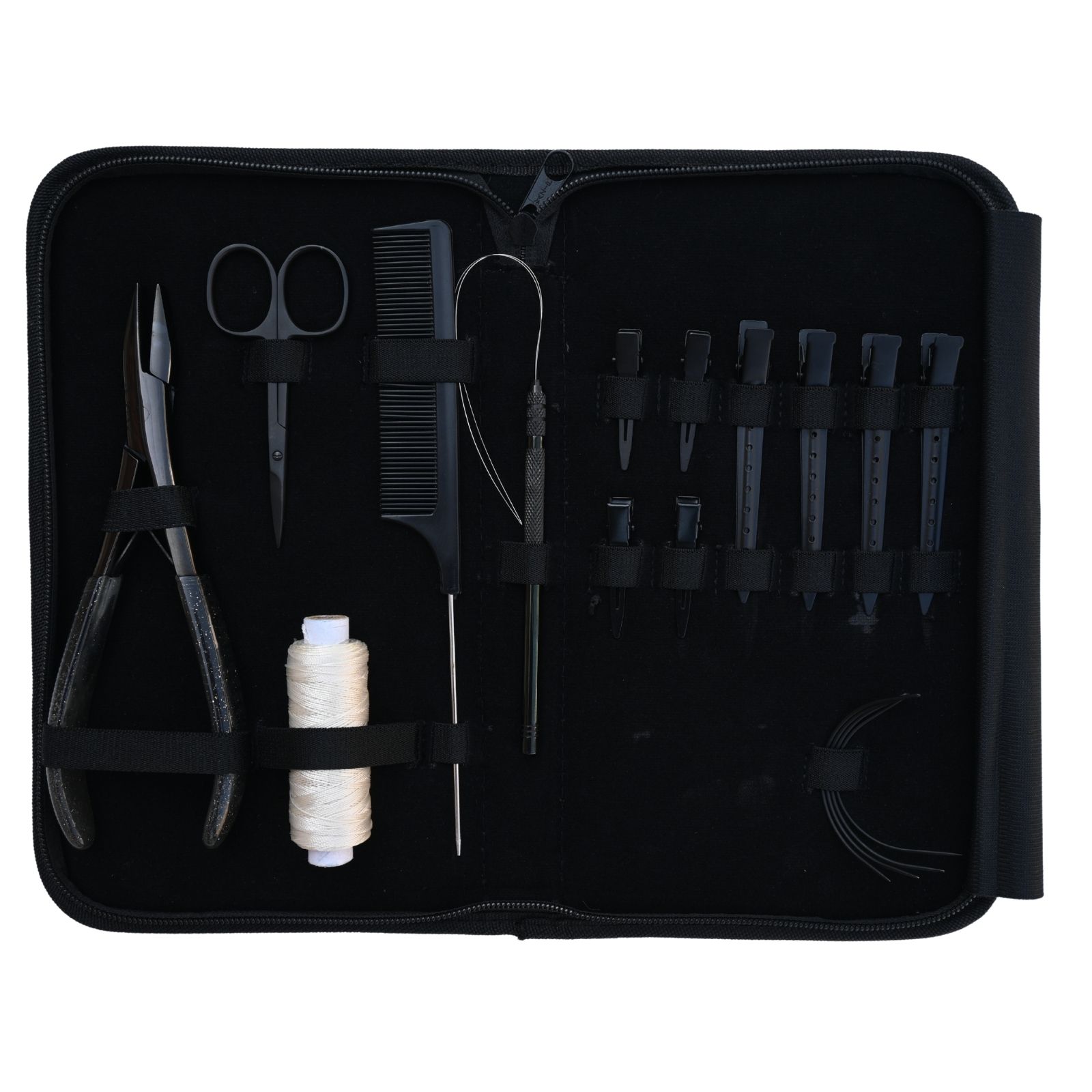 Black hair Extension tools Kit
