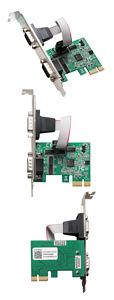 Tarjeta de expansión serie PCIE de 2 puertos, adaptador de puerto COM RS232 serie PCI Express a Industrial DB9 para PC de escritorio - Product Image 4