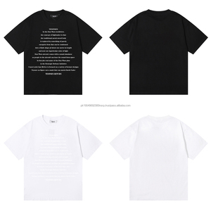 เสื้อยืด100% ผ้าฝ้ายพิมพ์แบรนด์สำหรับผู้ชายเสื้อ100% ผ้าฝ้ายสีขาว180แกรมโพลีเอสเตอร์เสื้อยืดโอเวอร์ไซส์สำหรับยิมแบบเรียบไม่มียี่ห้อ - Product Image 2