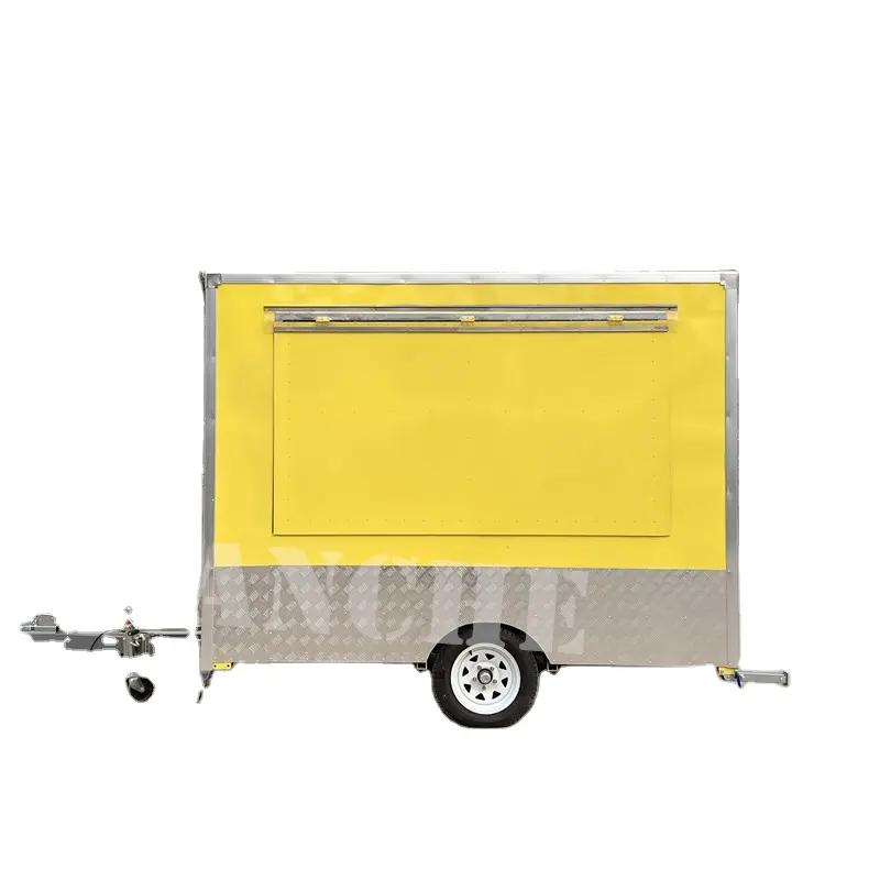 Fabricante profesional de remolques de camiones de comida, carrito de comida móvil personalizado para la venta, remolque de Catering con refrigeración