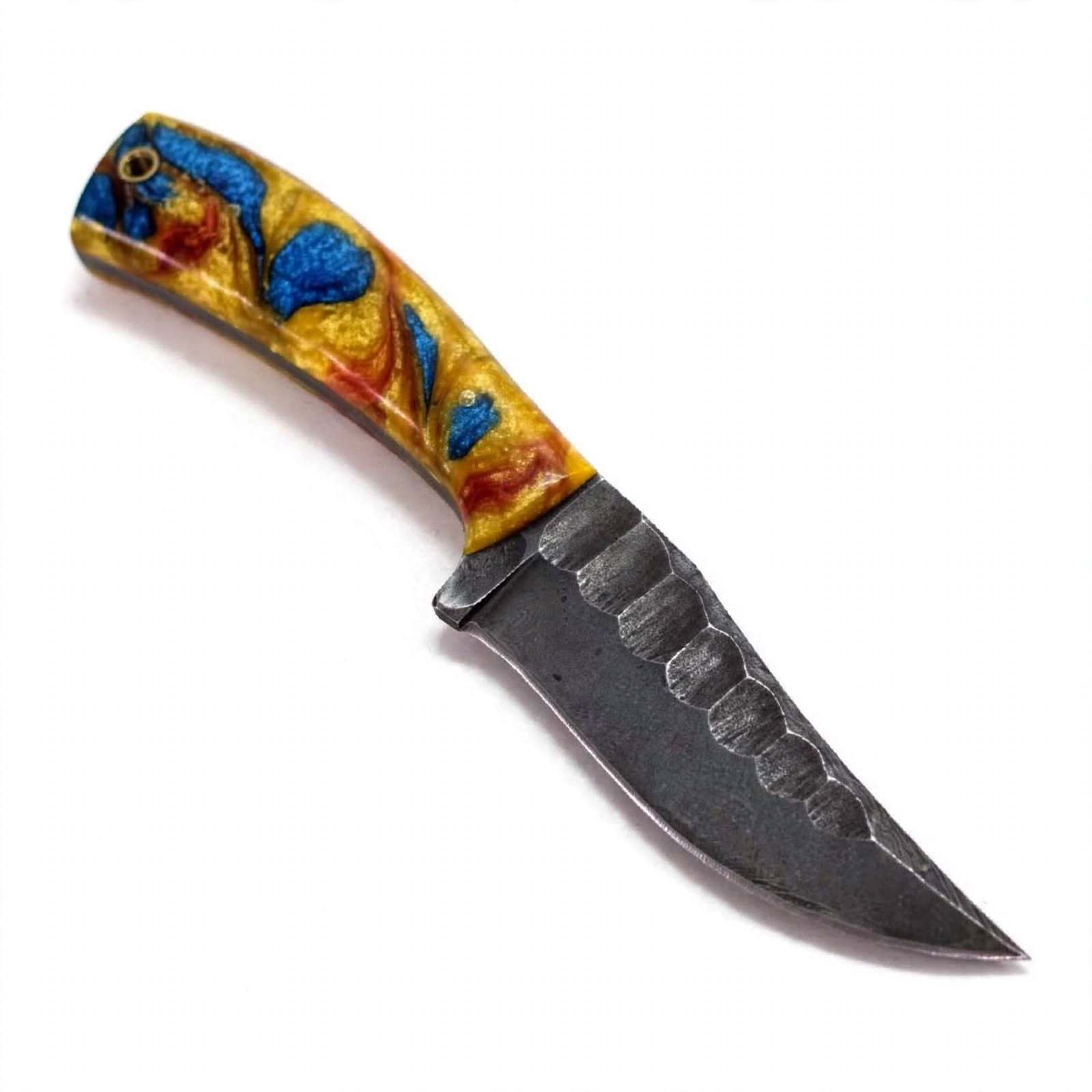 Amarillo Perla Vibrante y Remolino Azul