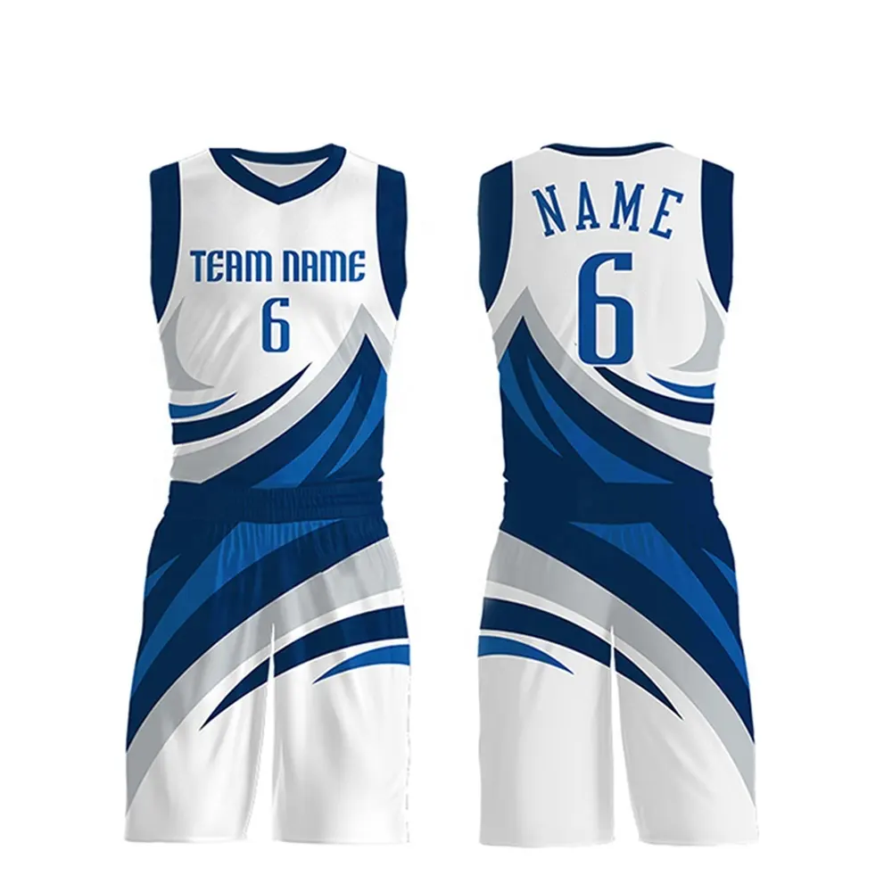 Uniforme de baloncesto Reversible para hombre, uniforme masculino de baloncesto en color blanco y negro, barato y personalizado