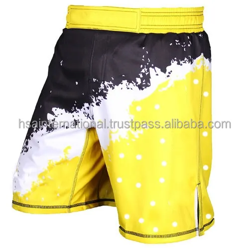 Shorts de mma totalmente sublusado, calções bjj mma para homens, com logo customizado e design personalizado, shorts de luta