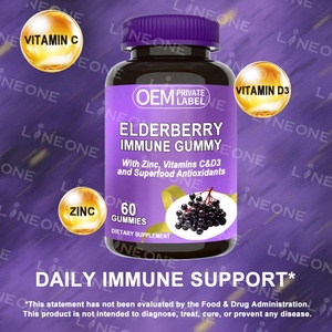 Nhãn hiệu riêng Elderberry Gummies, chế độ ăn uống bổ sung, hỗ trợ sức khỏe miễn dịch, có chứa vitamin A, C, D, E và kẽm - Product Image 5