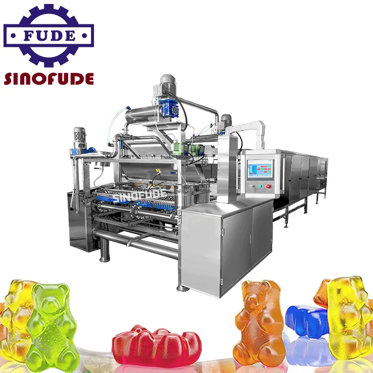 Industria de confitería Máquina de goma de ahorro de energía Dispensador automático de máquina de dulces