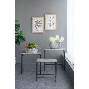 <span class=keywords><strong>Gilbert</strong></span> Bộ 3 bàn làm tổ với kích thước chân đế nhà máy kim loại L 24x14x26 m 21.5x11.5x23 S 19x9x20 để sử dụng ngoài trời - Product Image 1