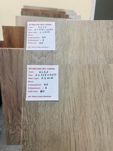 Không thấm nước 5 mét PVC Sàn Vinyl thiết kế bằng gỗ bấm vào SPC LVT nhựa <span class=keywords><strong>Laminate</strong></span> cho trong nhà sử dụng nhà để xe sàn gỗ xử lý bề mặt - Product Image 2