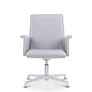 Thương mại nội thất văn phòng sang trọng hiện đại quay vòng tự trở lại khách truy cập ghế với trung bình trở lại da chính hãng - Product Image 2