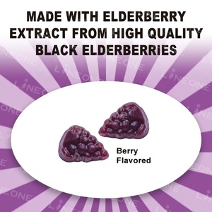 Nhãn hiệu riêng Elderberry Gummies, chế độ ăn uống bổ sung, hỗ trợ sức khỏe miễn dịch, có chứa vitamin A, C, D, E và kẽm - Product Image 2