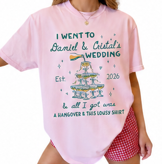 T-shirt de fête de mariage pour la gueule de bois