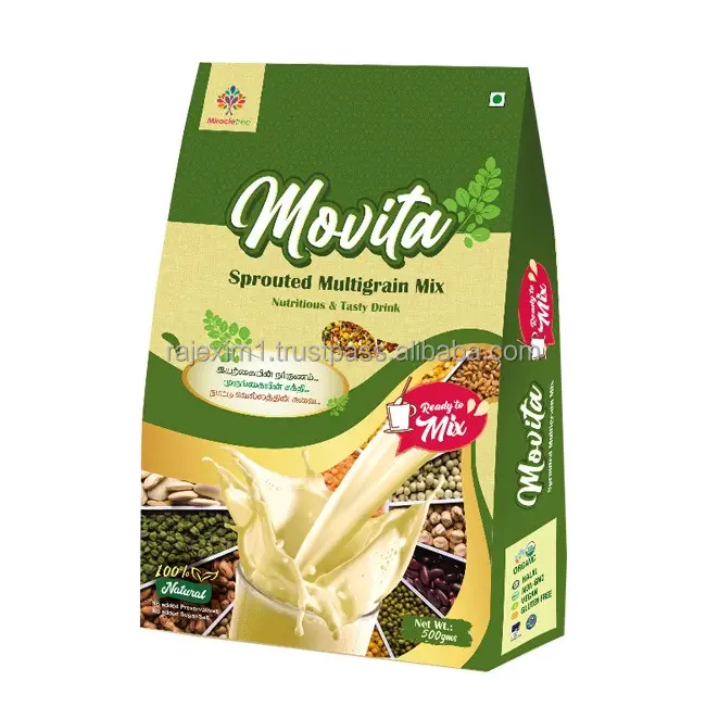 Gesundes Moringa Gekeimtes Pulver Gramm Packung zum Extrahieren aus Moringa-Blättern Moringa-Blüten extrakt enthält Nüsse