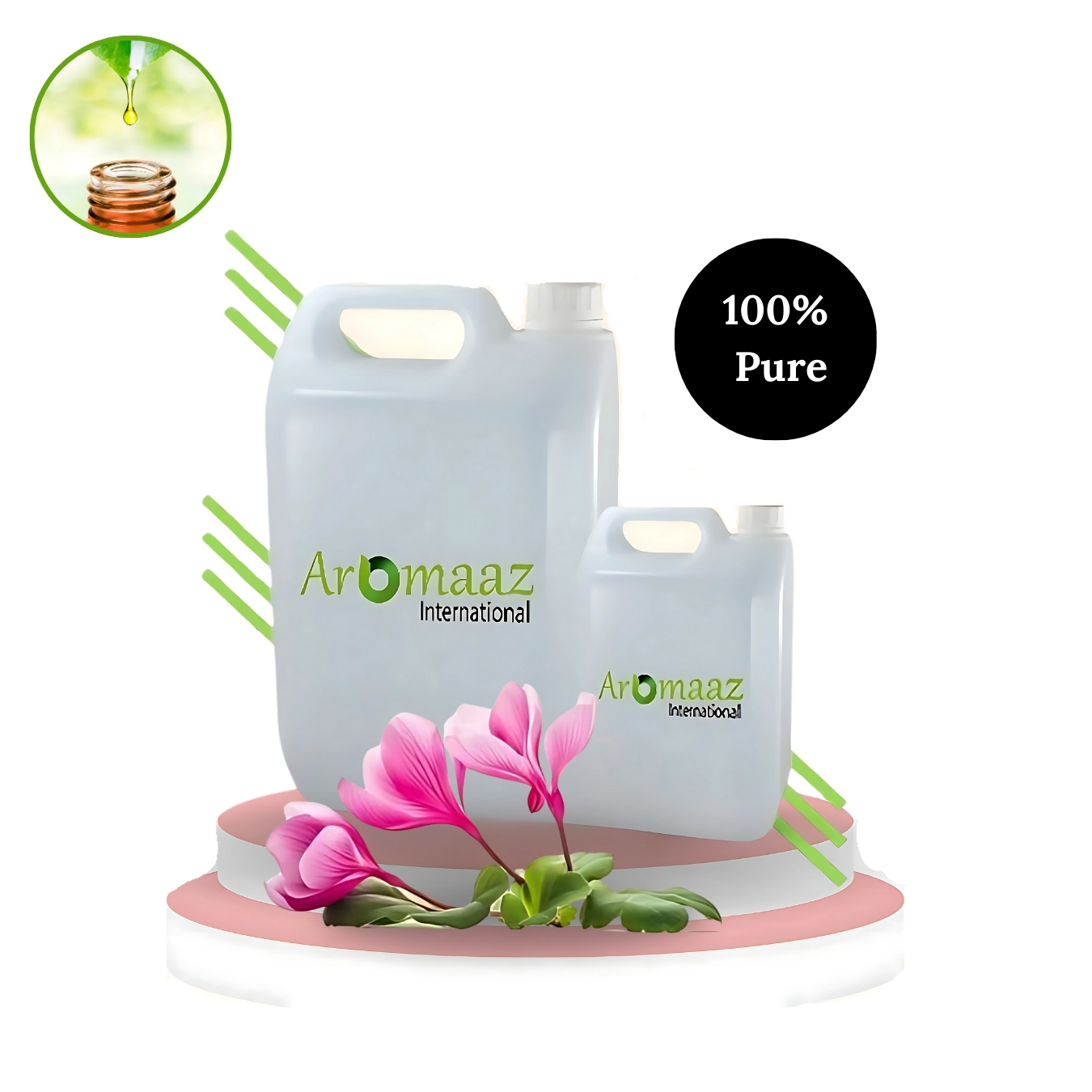 Une certaine gamme de couleurs roses et une odeur floral-vert.