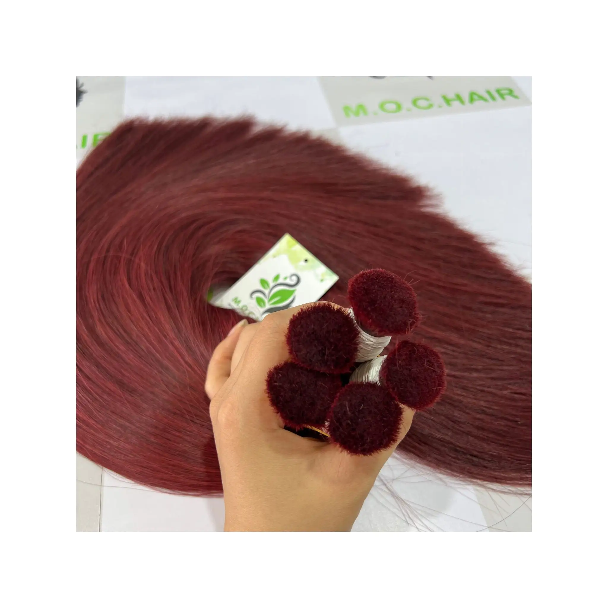 Extensiones de cabello liso 100% de alta calidad, accesorio para ver más grande, añadir para compartir extensiones de cabello de Vietnam, Original