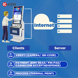 Recién llegado, QR escáner de código de 32 pulgadas, impresora A4, quioscos de impresión con pantalla táctil, quioscos de pago en efectivo de autoservicio, quioscos interactivos - Product Image 5
