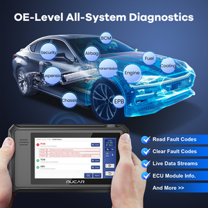 MUCAR VO6 Todos los coches Sistema completo gratuito de por vida 28 reinicios Obd2 Herramientas de diagnóstico Codificación ECU Escaneo bidireccional Obd 2 Escáner automático - Product Image 5