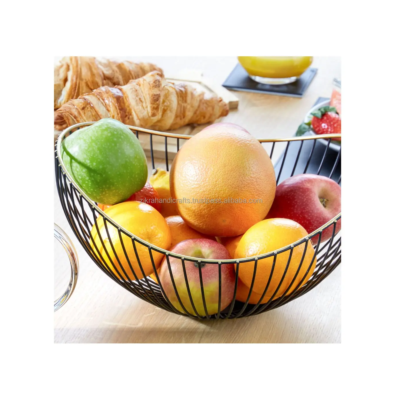 Wire Bread Fruit Basket Storage Holder Decorative Bowl Stand for Vegetables Snacks Large For Kitchen Accessories Fruit Baskets