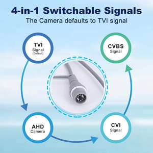 5-мегапиксельная камера CCTV 4-в-1 CVI/TVS/CVBS/ AHD Bullet аналоговая камера Встроенная микро IP67 IR30m - Product Image 4