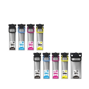 Túi mực màu tương thích tatrix t10s1 t10s2 t10s3 t10s4 t10w1 10W2 10w3 10w4 t10y1 cho lực lượng lao động <span class=keywords><strong>Epson</strong></span> Pro WF-C5890/5390 - Product Image 1