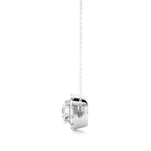Lab Created Diamond Solitaire Anhänger Classic Trendy Round Design 925 Sterling Silber Damen Anhänger <span class=keywords><strong>Charm</strong></span> Halskette Kollektionen