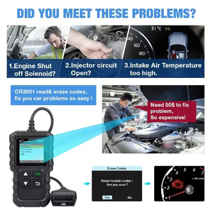 具有OBD2兼容性的读码器自动诊断扫描工具，用于车辆故障代码读取和卡存储功能 - Product Image 5