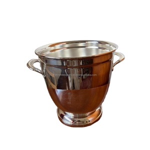 Thép không gỉ Champagne Máy làm lạnh Bộ đồ ăn hiển thị lớn mát rượu vang và kim loại Xô đá với giá thị trường cạnh tranh - Product Image 1