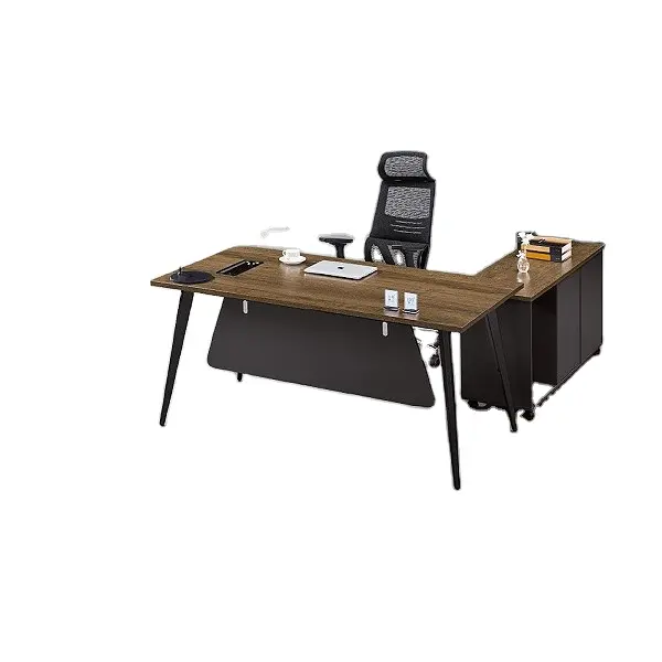 36240-9025 מתכת עץ שולחן במשרד