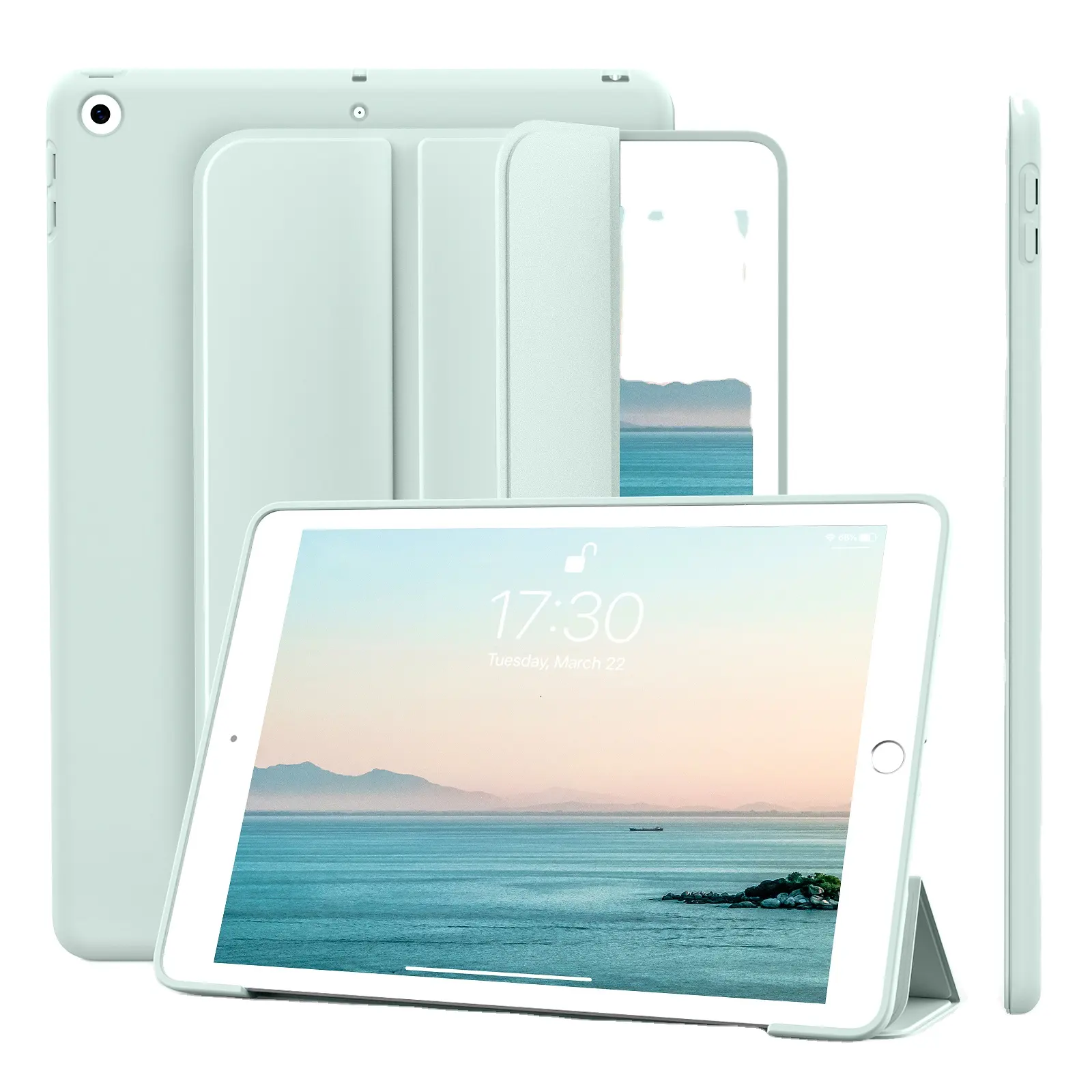 Trường hợp bảo vệ với mềm TPU trở lại và chính xác cutouts cho iPad không khí 45 10.9 inch