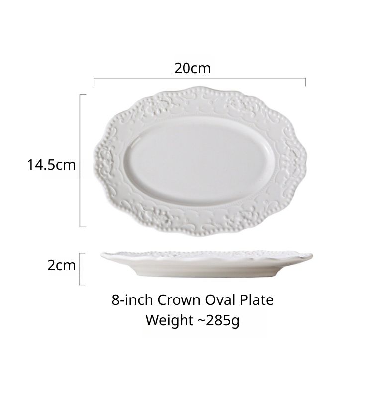 8 oval plate