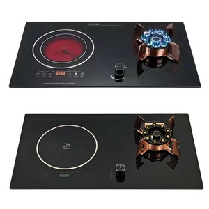 High Quality Intelligent <strong>Table</strong> Top Built-In Stove Factory Direct Double Infrared+Gas for Household Use Electric Power Source - Product Image 2