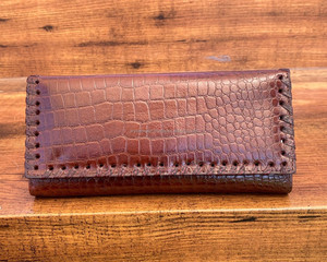 2025 nuevo producto patrón de piel de cocodrilo cuero genuino elegante señora carteras para mujer tarjeta efectivo teléfono lujo diseñador embrague - Product Image 2