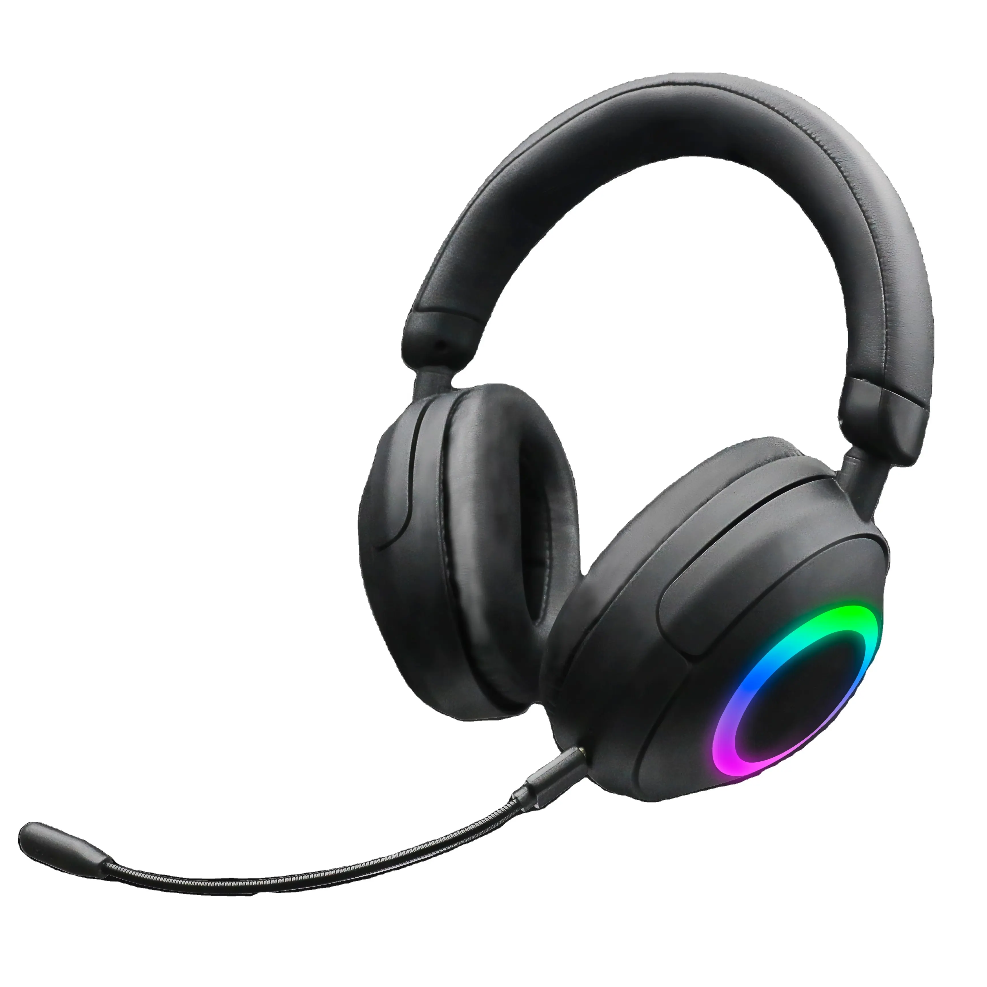 Cuffie da gioco nuove e comode popolari di alta qualità con cuffie Wireless a luce RGB con microfono