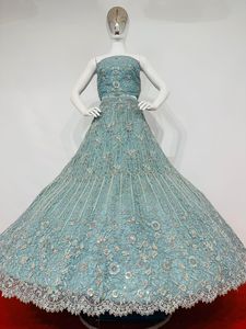 Arwah COLLECTION ชุดเดรสยาวของผู้หญิงชุดเดรสยาว5สีประดับด้วยหินมุกโมติติ