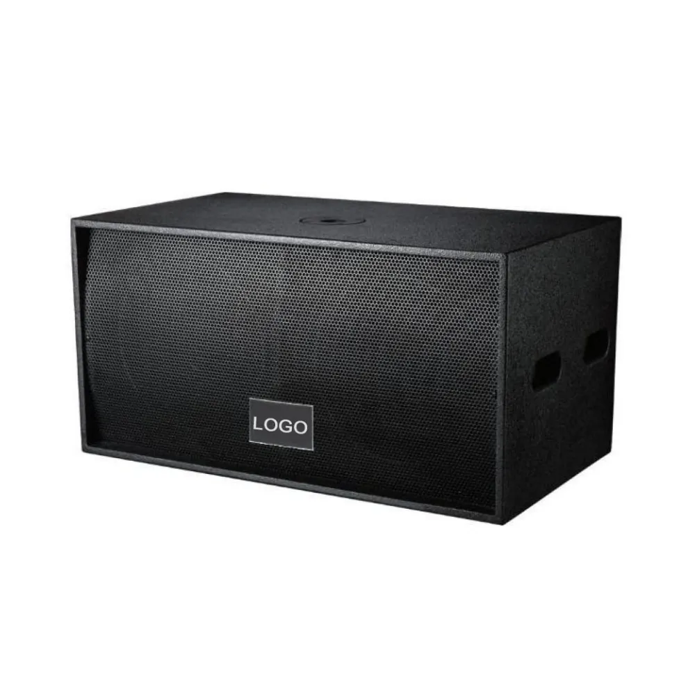 800W Dual 15 pulgadas Sistema de sonido envolvente profesional Equipo de puesta en escena Altavoz subwoofer acústico