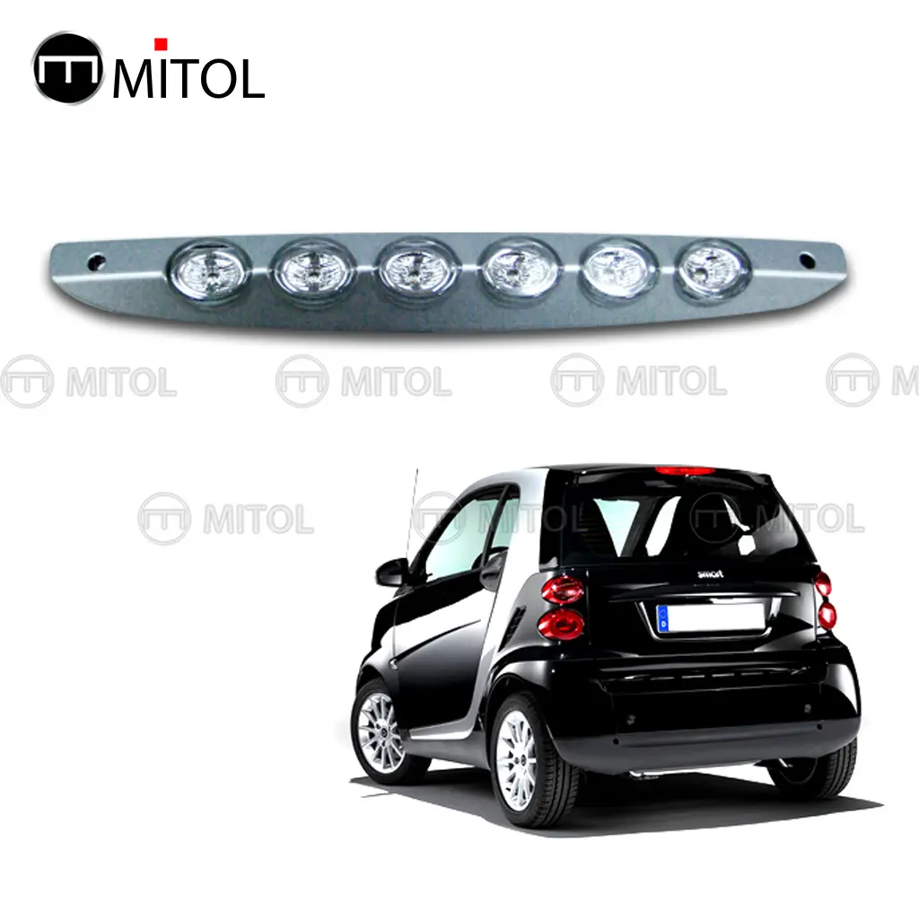 Voor Smart Fortwo 451 07-On Remlicht Remlicht Chroom Behuizing