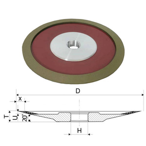 12v9 Bakelite nhựa CBN Mài bánh xe 125-200mm Kim Cương Bánh Xe tròn Carbide lưỡi cưa Tên sản phẩm CBN Mài bánh xe - Product Image 6