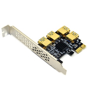 Pci-e 1x Riser Card PCIe 1ถึง4พอร์ต Usb 3.0สล็อตขยายการ์ด Multiplier 1ถึง4 Pcie Splitter สำหรับ GPU กราฟิกการ์ด - Product Image 3