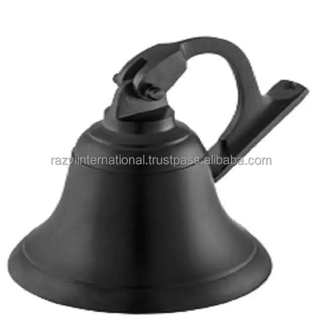 Campana de latón con acabado de alta calidad, diseño elegante, color negro mate