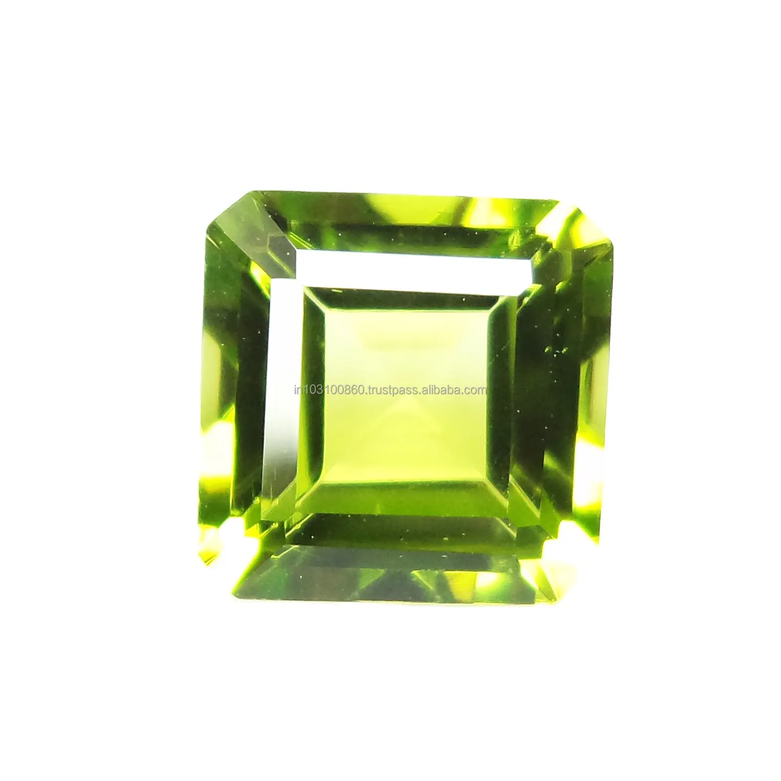 Bulk Cut Gemstone Square Octogen Forma Semi-Preciosa Pedras Preciosas Soltas A Bom Preço 3A + Qualidade Peridoto Verde Natural Brasileiro