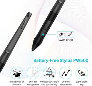HUION Giano WH1409 V2ปากกาภาพกราฟิกไร้สาย,แท็บเล็ตที่มีฟังก์ชั่นเอียงสไตลัสฟรีแบตเตอรี่ - Product Image 3