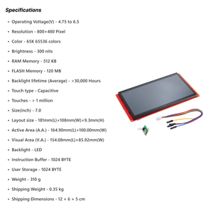 Nextion intelligente NX8048P070-011C 7.0 pollici tocco capacitivo intelligente