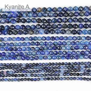 New <strong>Bulk</strong> Semi Precious Faceted Kyanite Stone Natural Blue Loose Beads Strands for DIY Jewelry Making 2 3 4 <strong>MM</strong> - Product Image 1