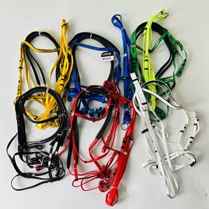 100% Bio Thane Racing Bridle with <strong>Reins</strong> and Matching Martingale Made From High Quality <strong>PVC</strong> It Is Very Easy to Clean and Maintain - Product Image 6