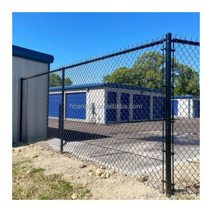 Fabrika galvanizli PVC kaplama zincir bağlantı tel örgü çit örgü 6Ft 8Ft yükseklik futbol tenis kortları çiftlik çiti Metal - Product Image 3