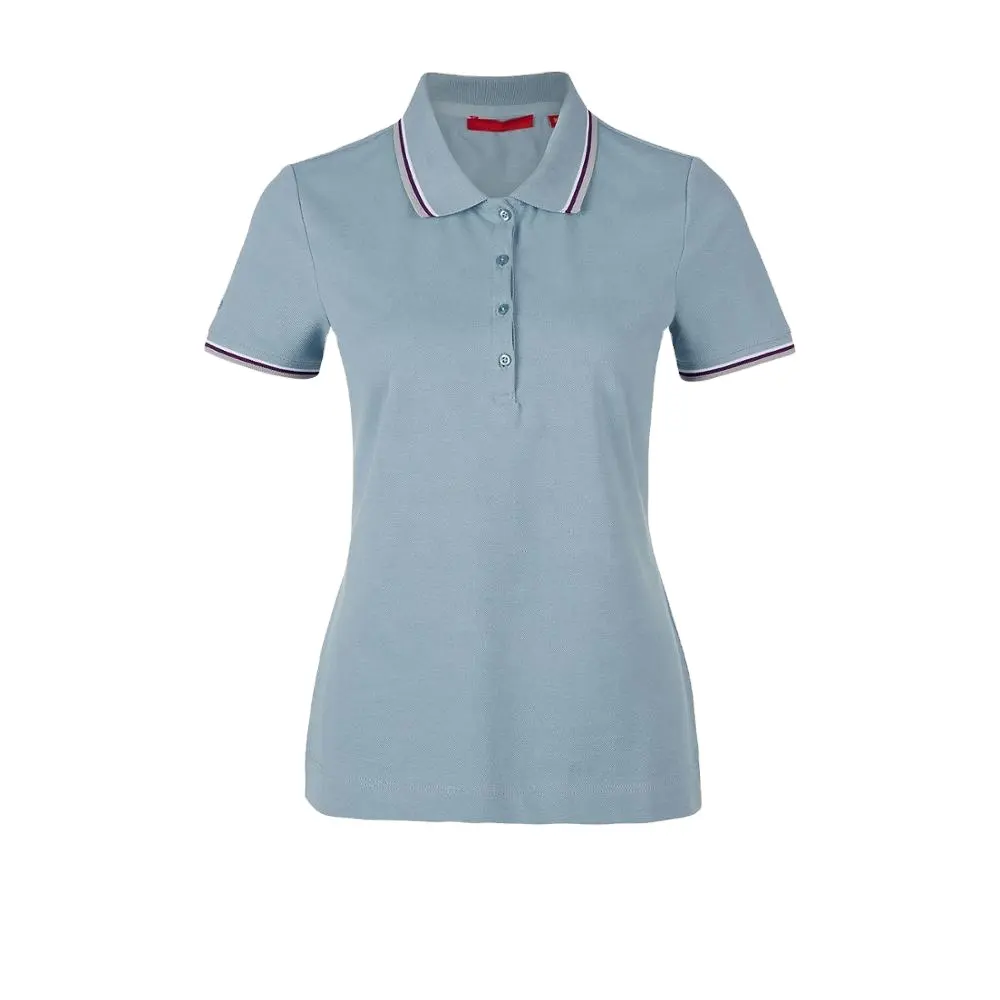 Il nuovo modello di polo accetta il design OEM t-shirt da donna con Logo personalizzato camicia estiva a maniche corte t-shirt con Logo stampato personalizzato