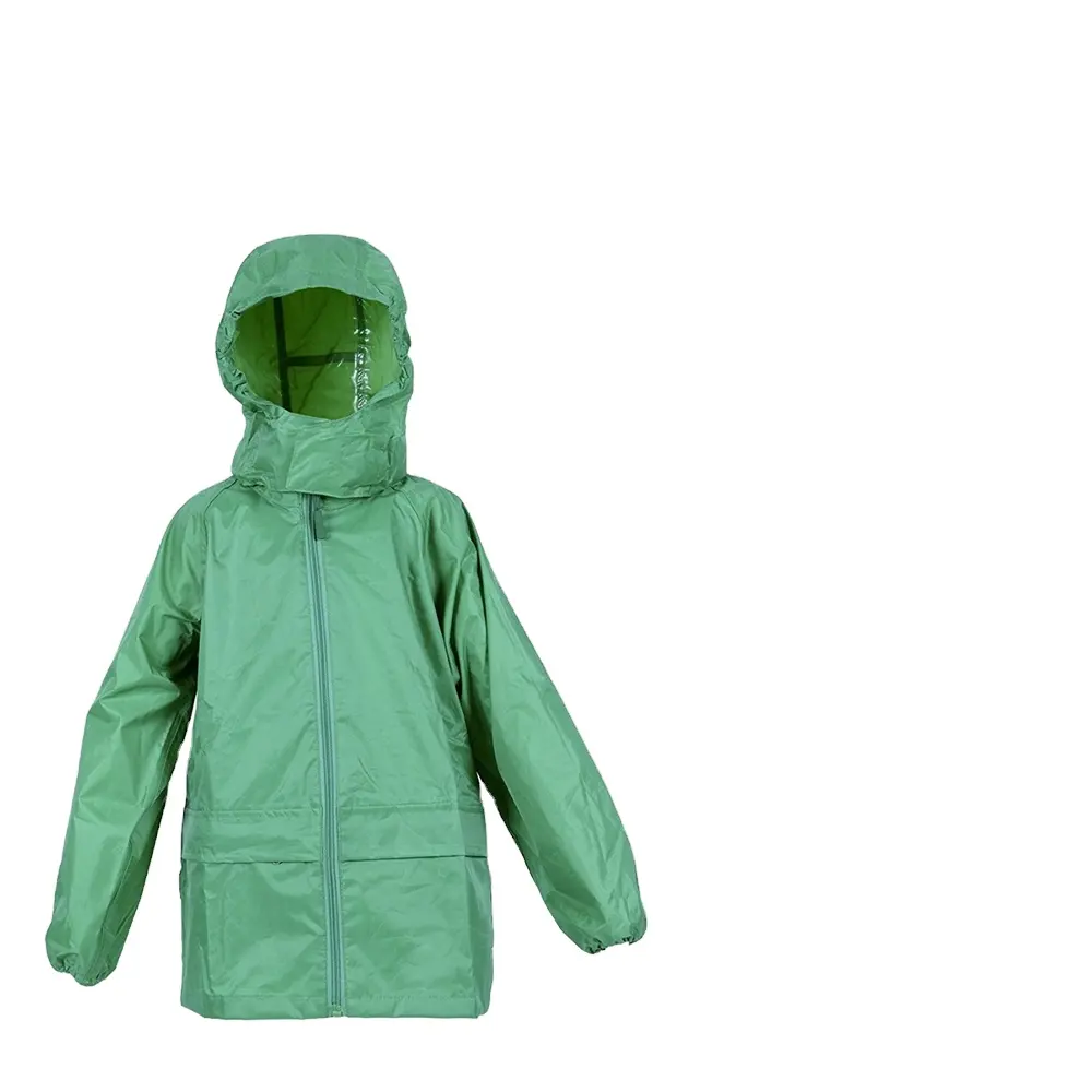 polyester water proof breathable pvc hiking fishing camp tour climbing rain coat rain wear raincoat suit with rainy