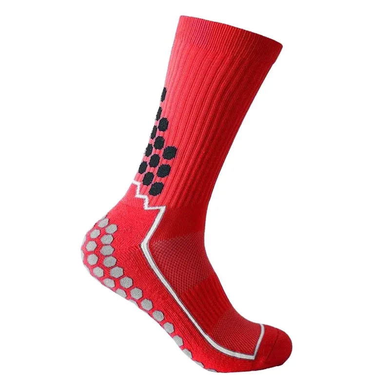 Calcetines antideslizantes con logotipo personalizado a precio de fábrica, calcetines de fútbol al por mayor, calcetines de fútbol con empuñaduras deportivas de baloncesto para entrenamiento de adultos OEM