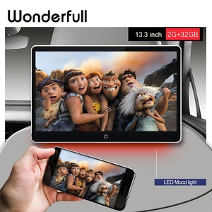Monitor de publicidad de Taxi con pantalla táctil Android de 14 "con GPS, vídeo estéreo, pantalla de asiento de reposacabezas USB, Taxi con cámara - Product Image 2