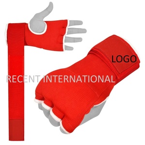Customized Logo PK 100% Woven Polyester Quick Easy Gel Hand Wraps <strong>and</strong> Boxing Mitts AZO Free for Boxers - Product Image 5