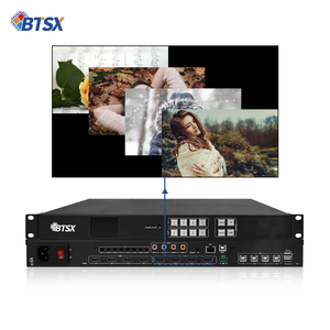 Bitvisus 4x4 2x2 1x4 4K60 POP HDMI PIP Resolución editable Controlador de pared de video de matriz de audio y video KVM sin costuras